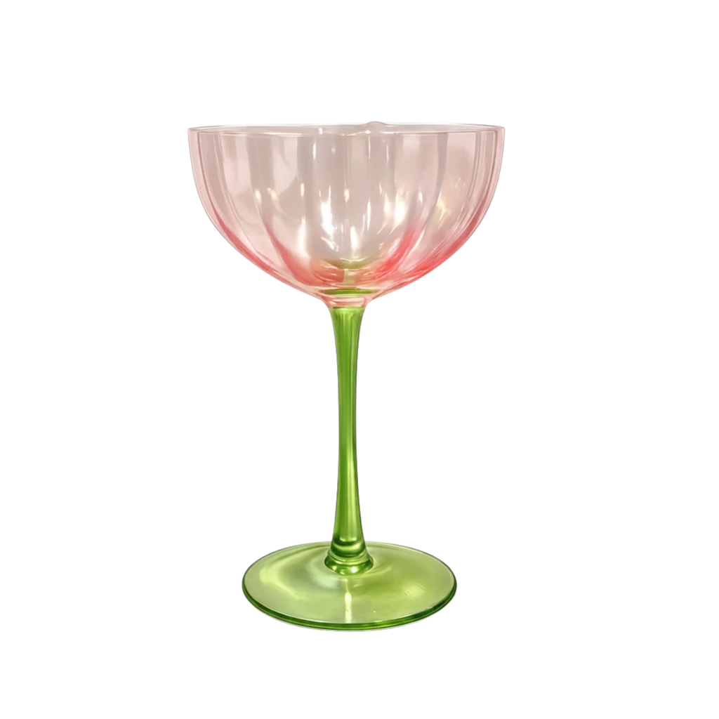 Green Stemmed Glass | Set of 2