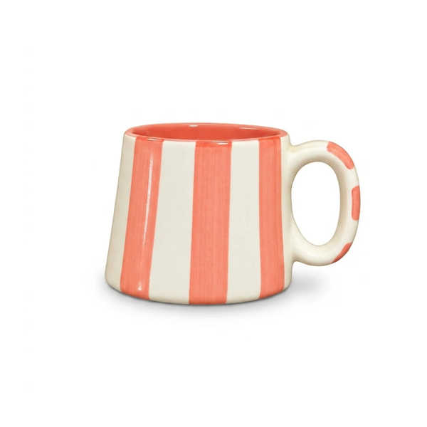 Red stripe mug