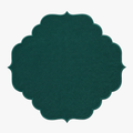 Teal Scalloped Table Mat