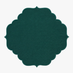 Teal Scalloped Table Mat