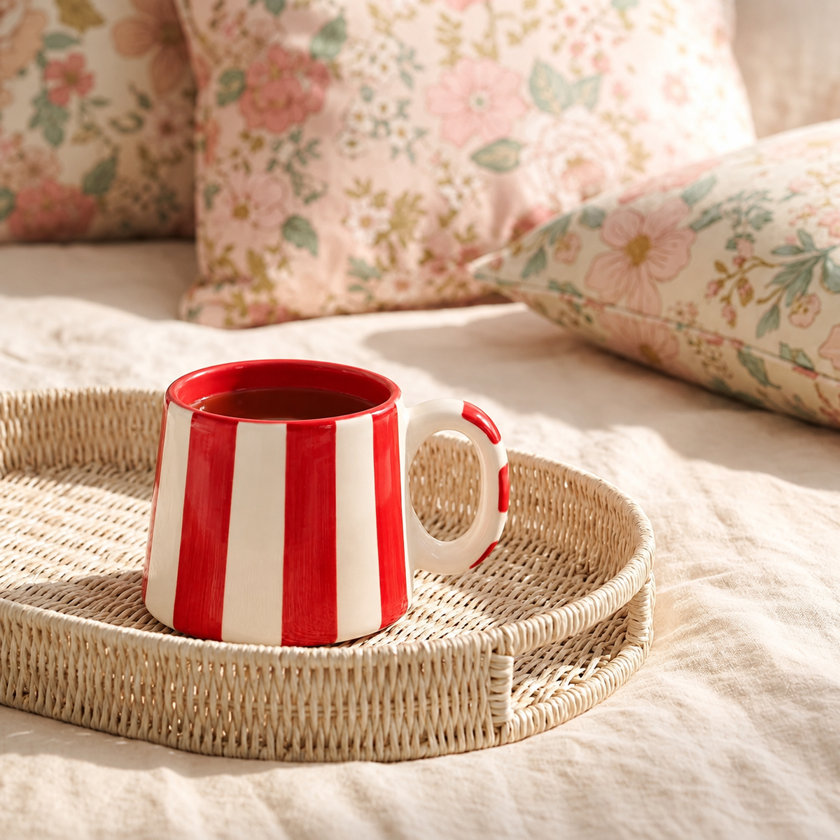 Red Striped Mug (Set of 2)