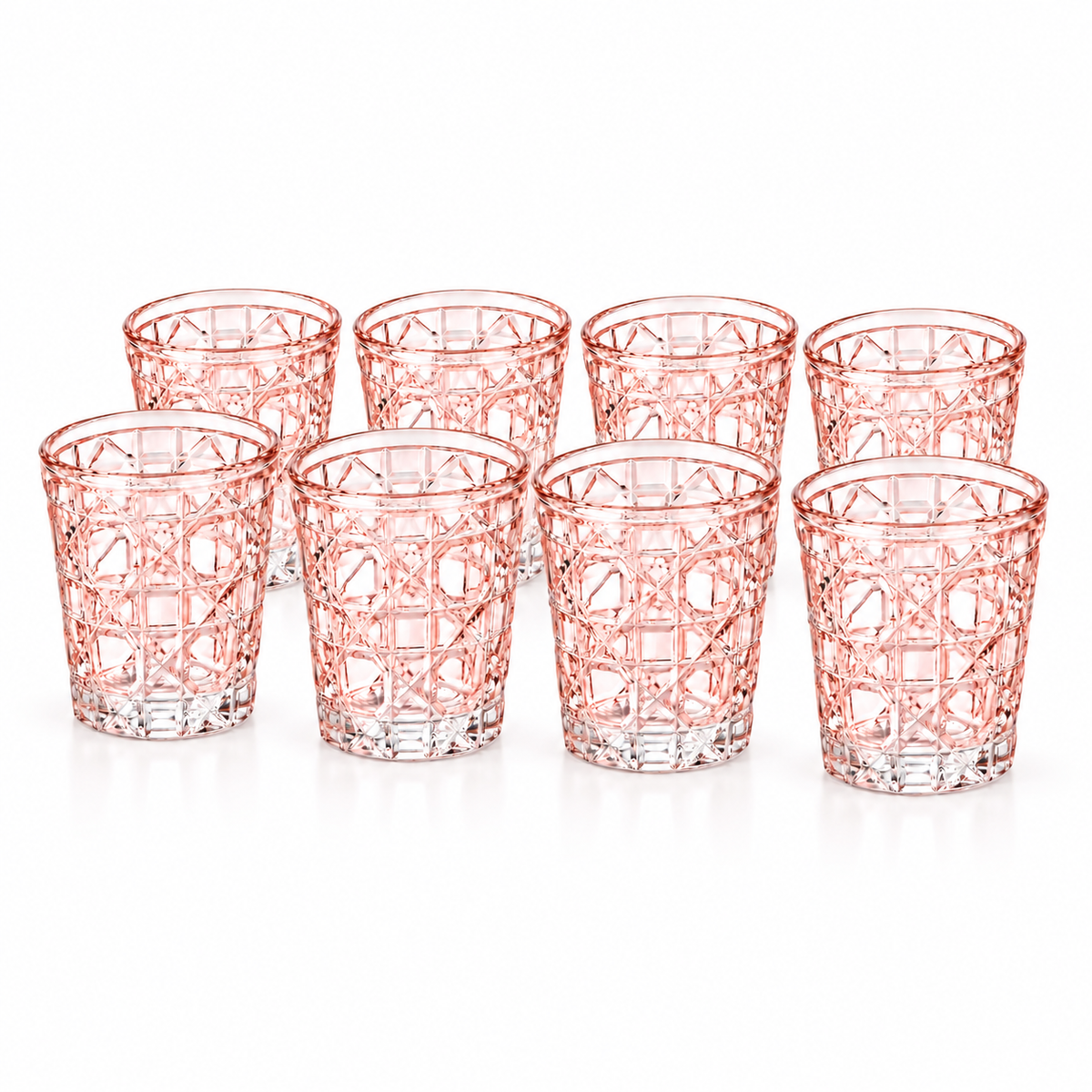Pink Diamond Glass Set