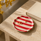 Red Striped Plate (Set of 2)