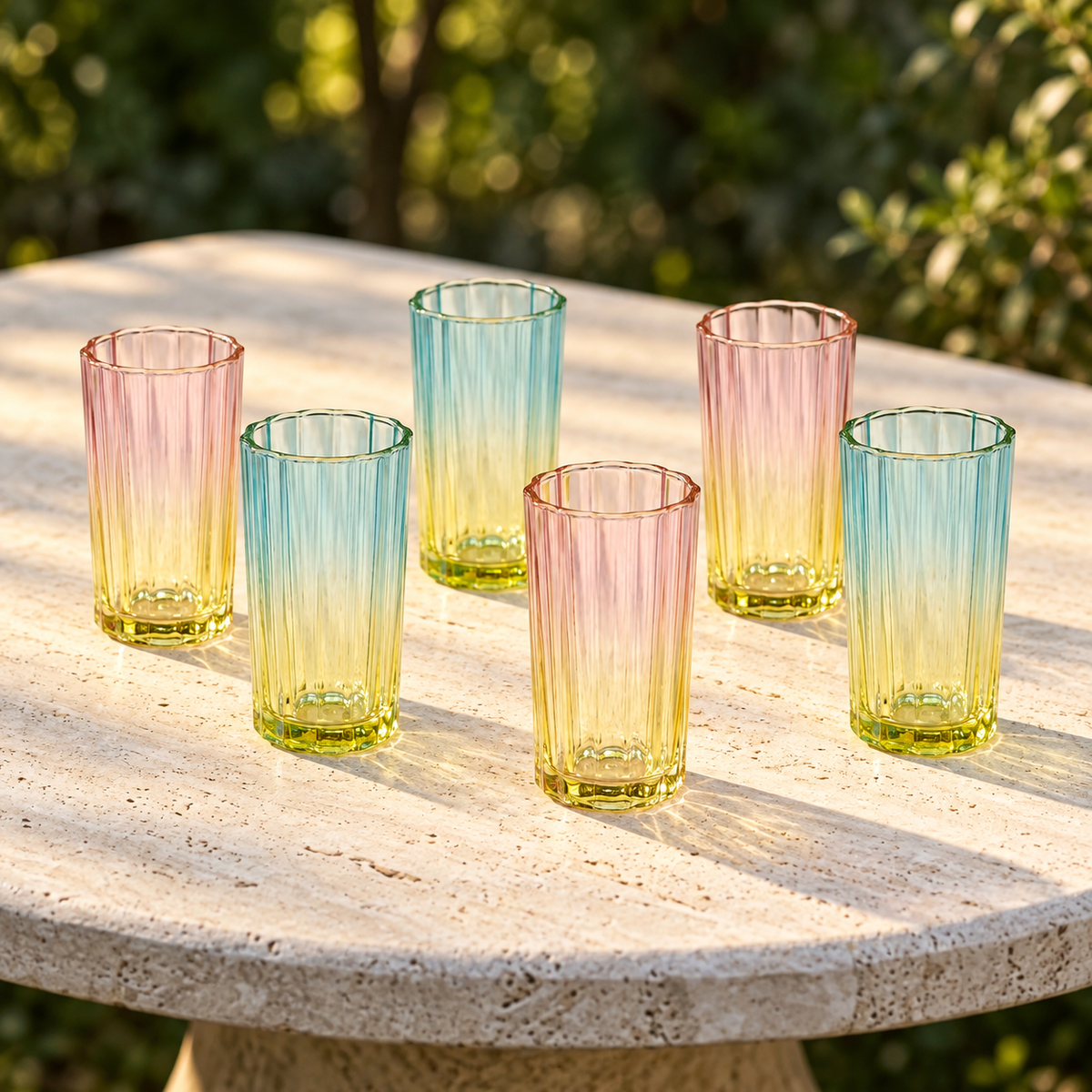 Ombre Long Glass Set