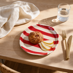 Red Striped Plate (Set of 2)