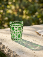 Green Diamond Glass Set