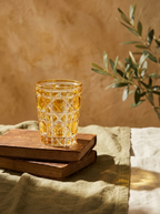 Yellow Diamond Glass Set