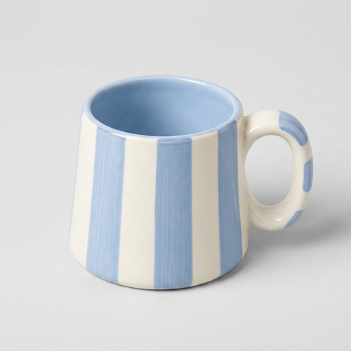 Blue Striped Mug (Set of 2)