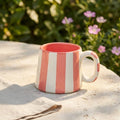 Pink Striped Mug (Set of 2)