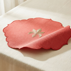 Coral Botanical Table Mat
