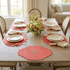 Coral Botanical Table Mat