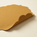 Mustard Scalloped Table Mat