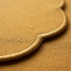 Mustard Scalloped Table Mat