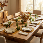 Mustard Scalloped Table Mat