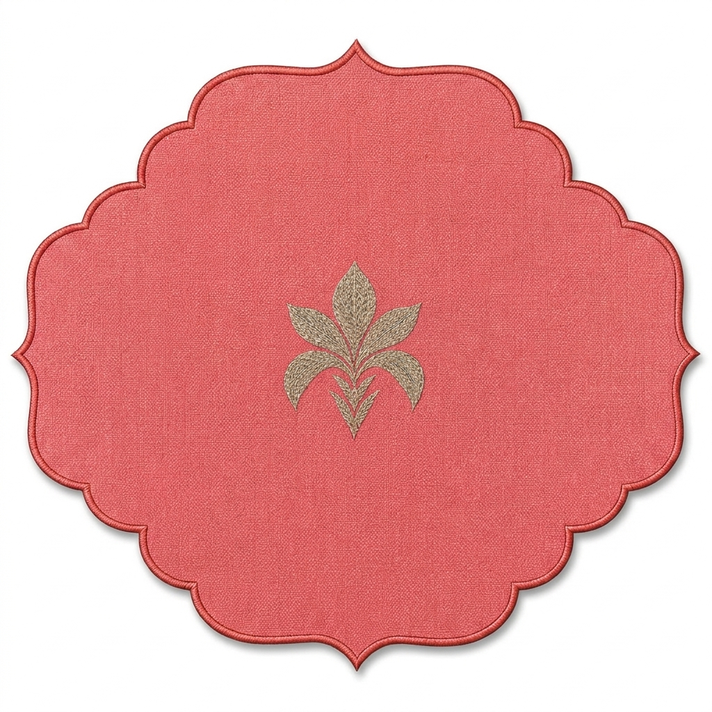 Coral Botanical Table Mat