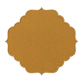 Mustard Scalloped Table Mat