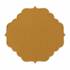 Mustard Scalloped Table Mat