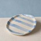 Blue Striped Plate (Set of 2)