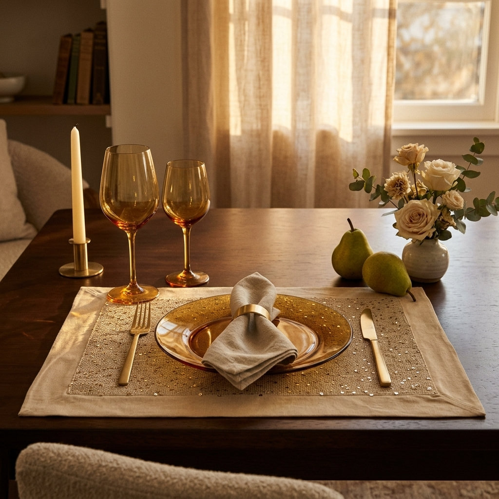 The Champagne Glow Placemat